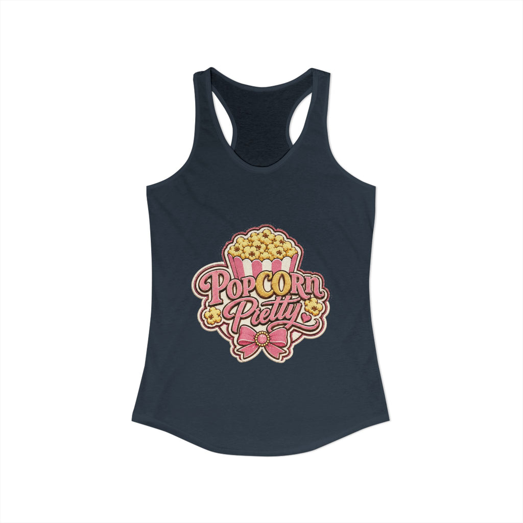 PopCOrn Pretty Official Movie Night Racerback Tank