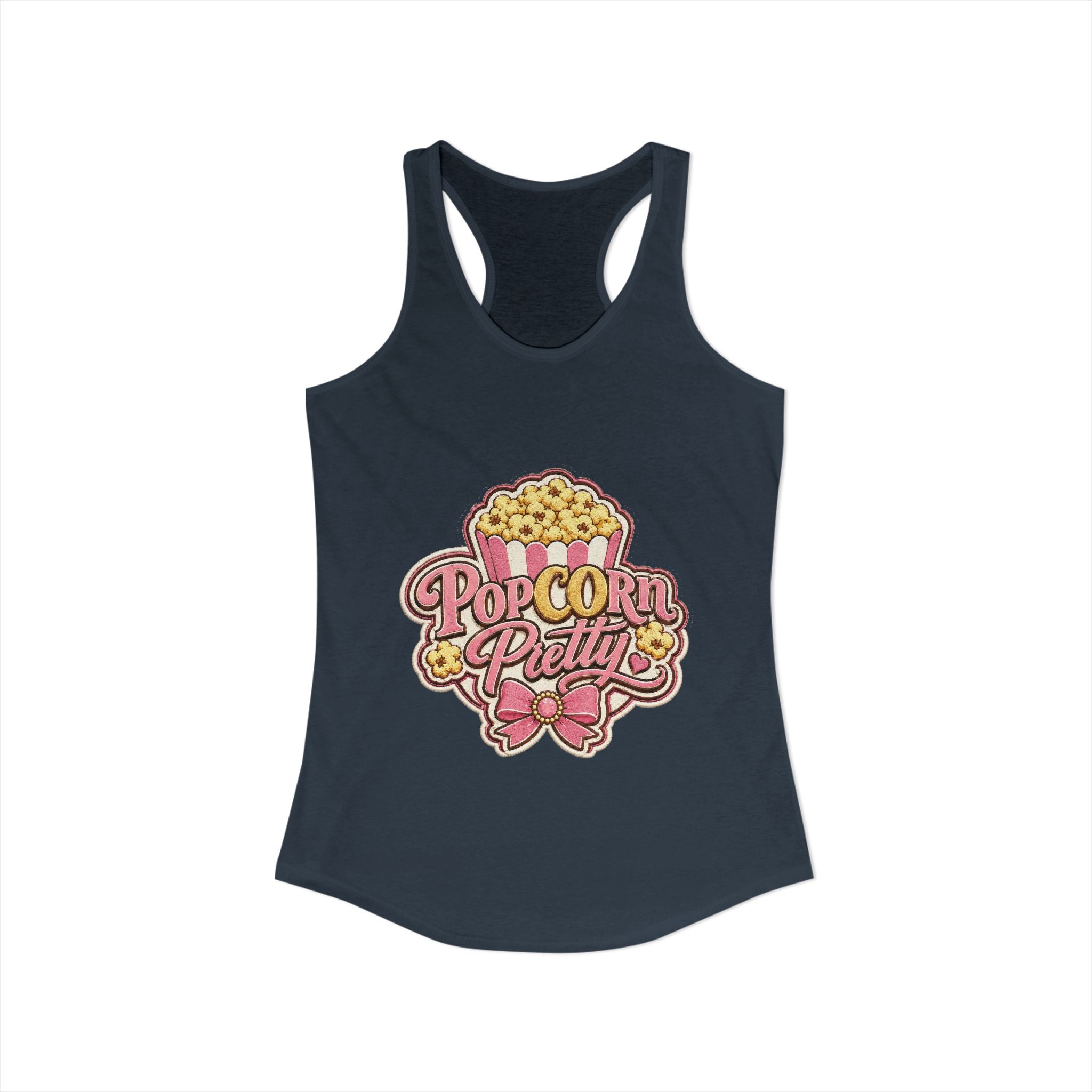 PopCOrn Pretty Official Movie Night Racerback Tank
