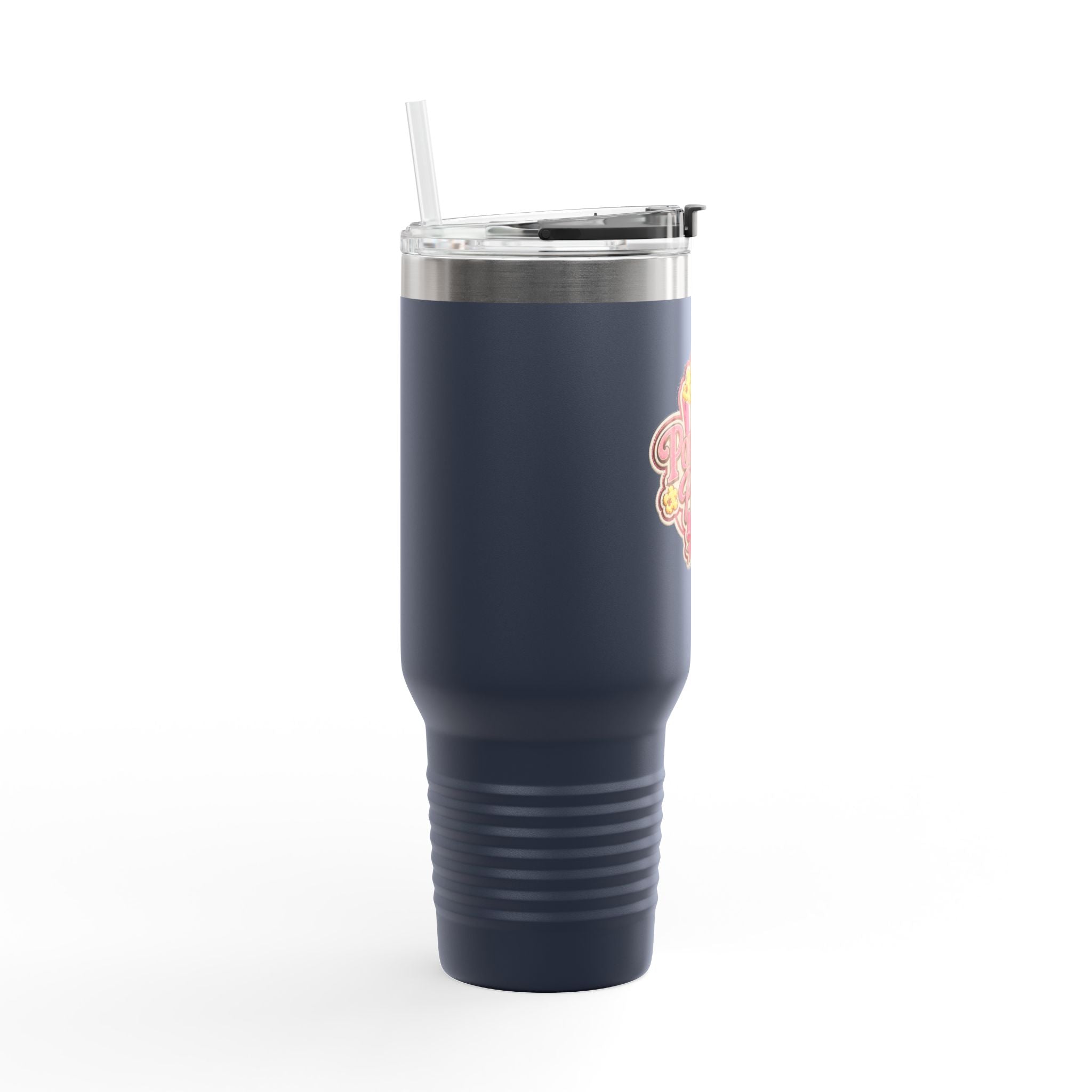 PopCOrn Pretty Official Movie Night 40oz Insulated Travel Mug