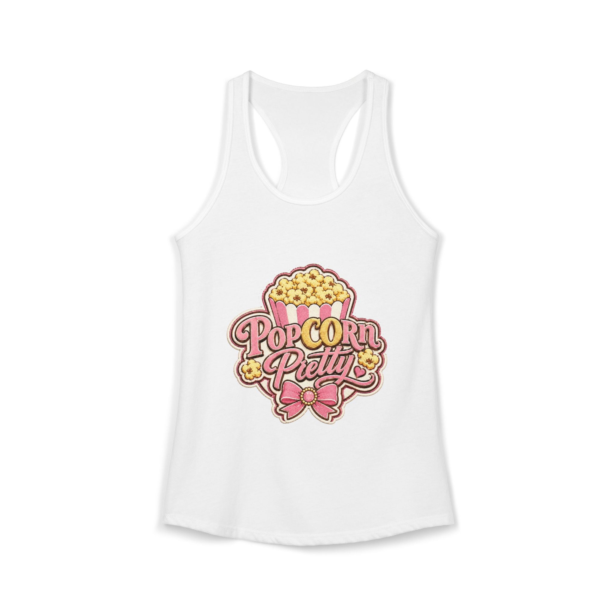 PopCOrn Pretty Official Movie Night Racerback Tank