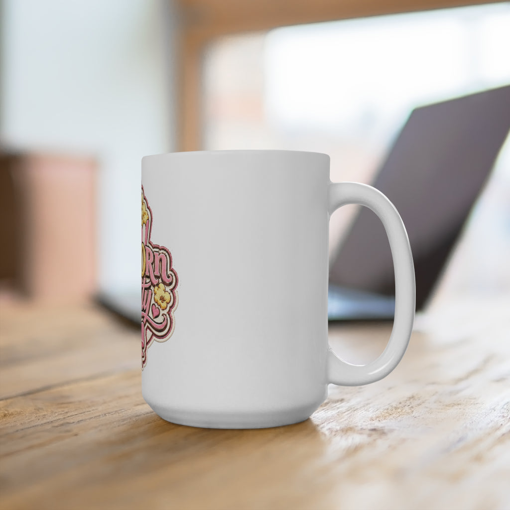 PopCOrn Pretty Official Movie Night 15oz Ceramic Mug