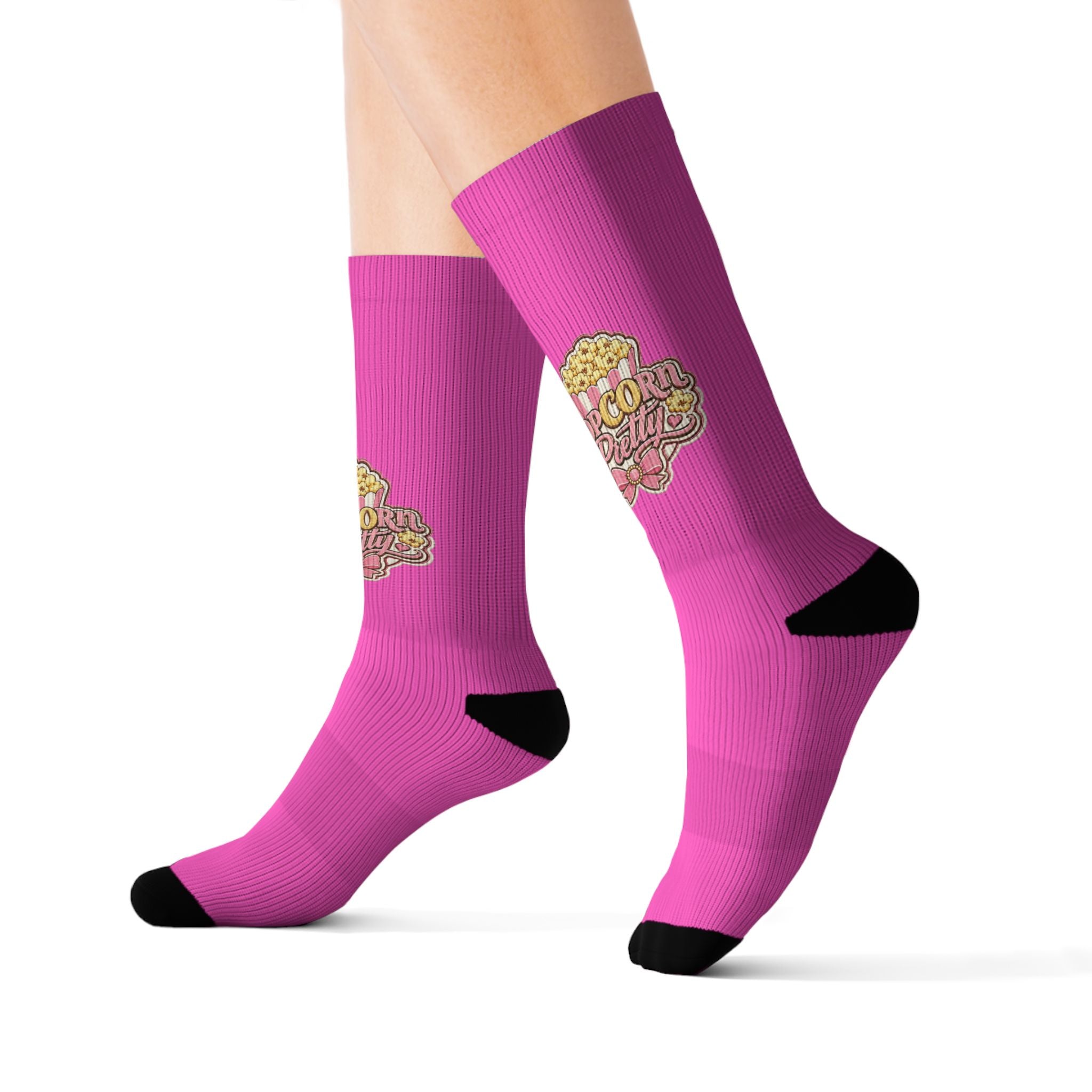 PopCOrn Pretty Official Movie Night Socks