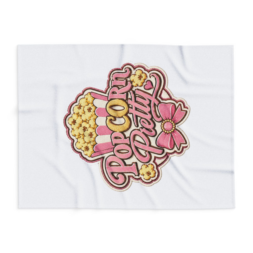 PopCOrn Pretty Official Movie Night Arctic Fleece Blanket