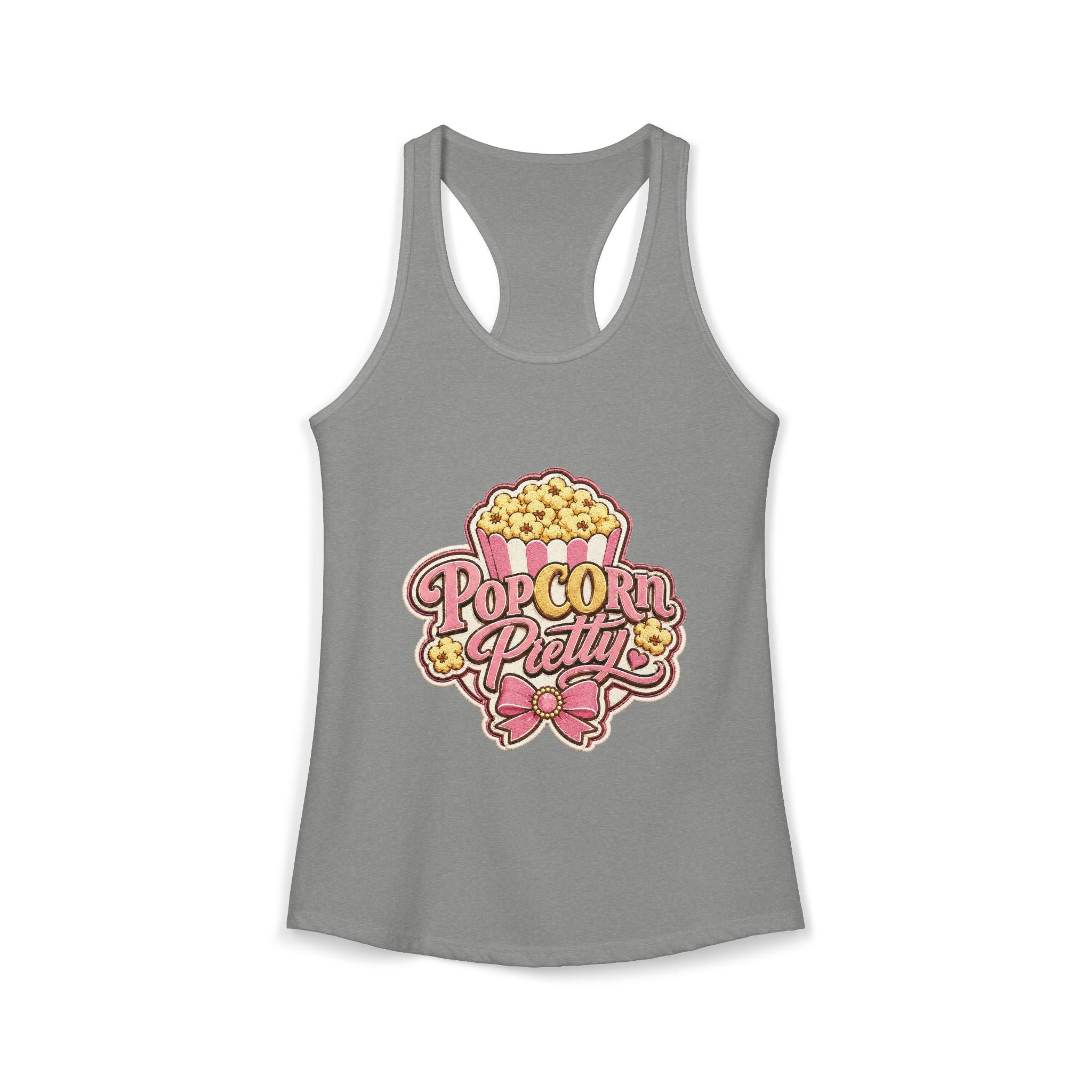 PopCOrn Pretty Official Movie Night Racerback Tank