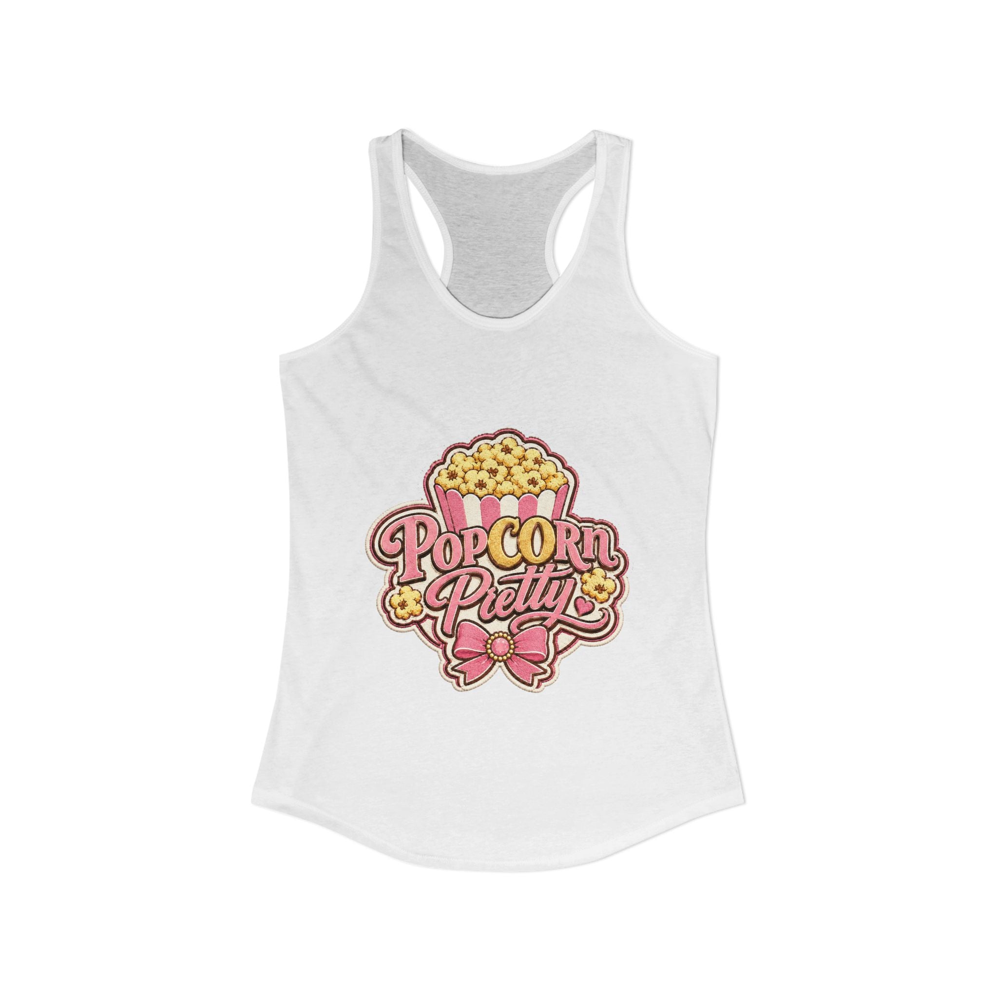 PopCOrn Pretty Official Movie Night Racerback Tank