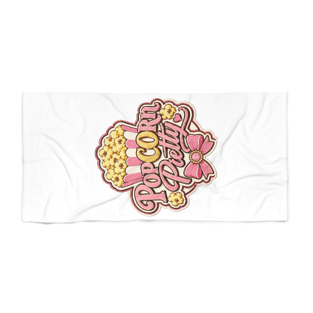 PopCOrn Pretty Official Movie Night Beach Towel