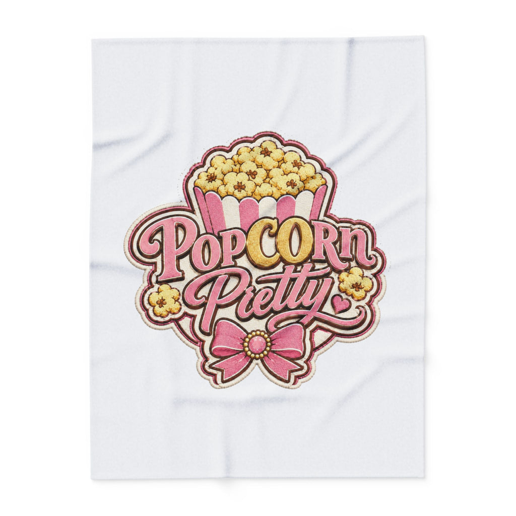 PopCOrn Pretty Official Movie Night Arctic Fleece Blanket