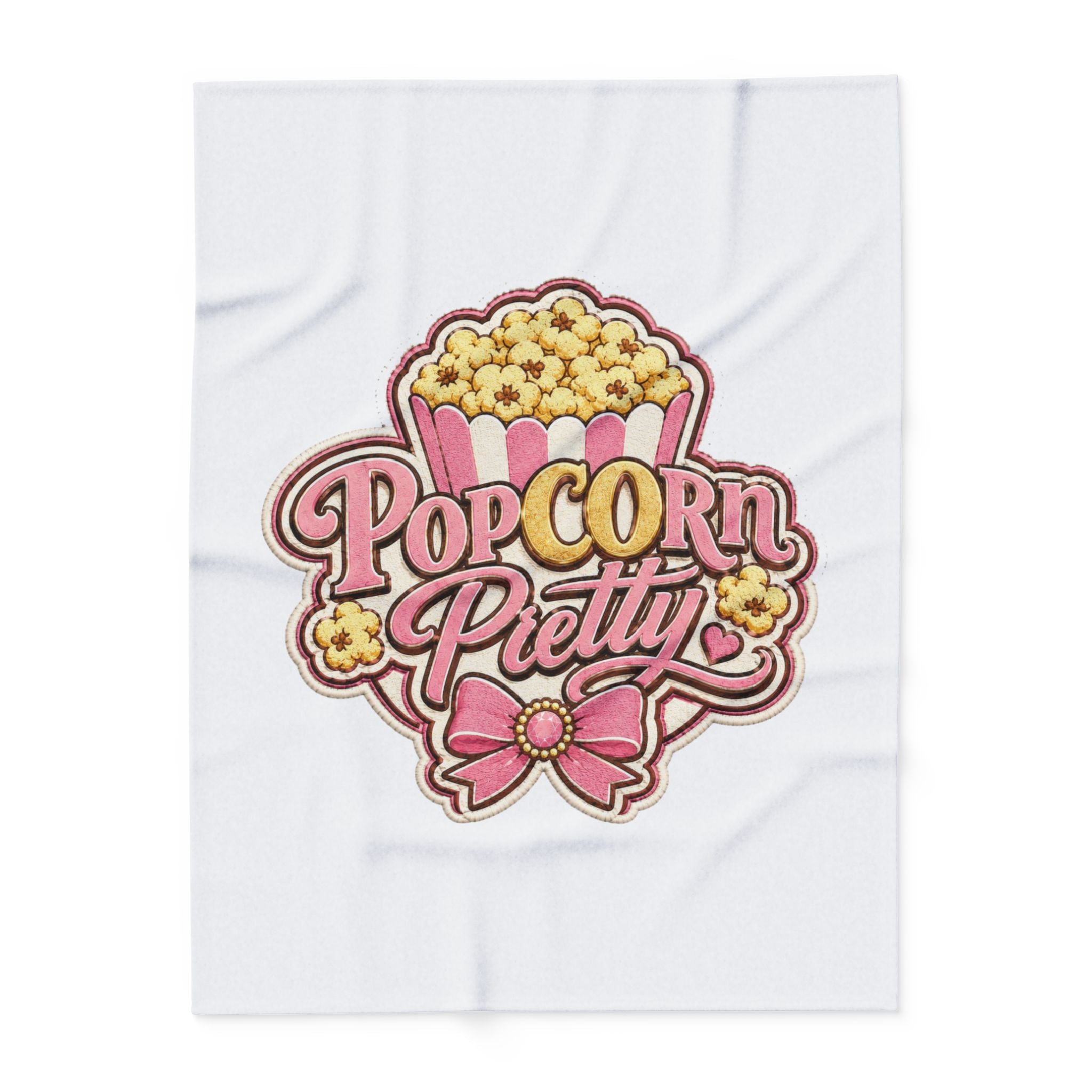 PopCOrn Pretty Official Movie Night Arctic Fleece Blanket
