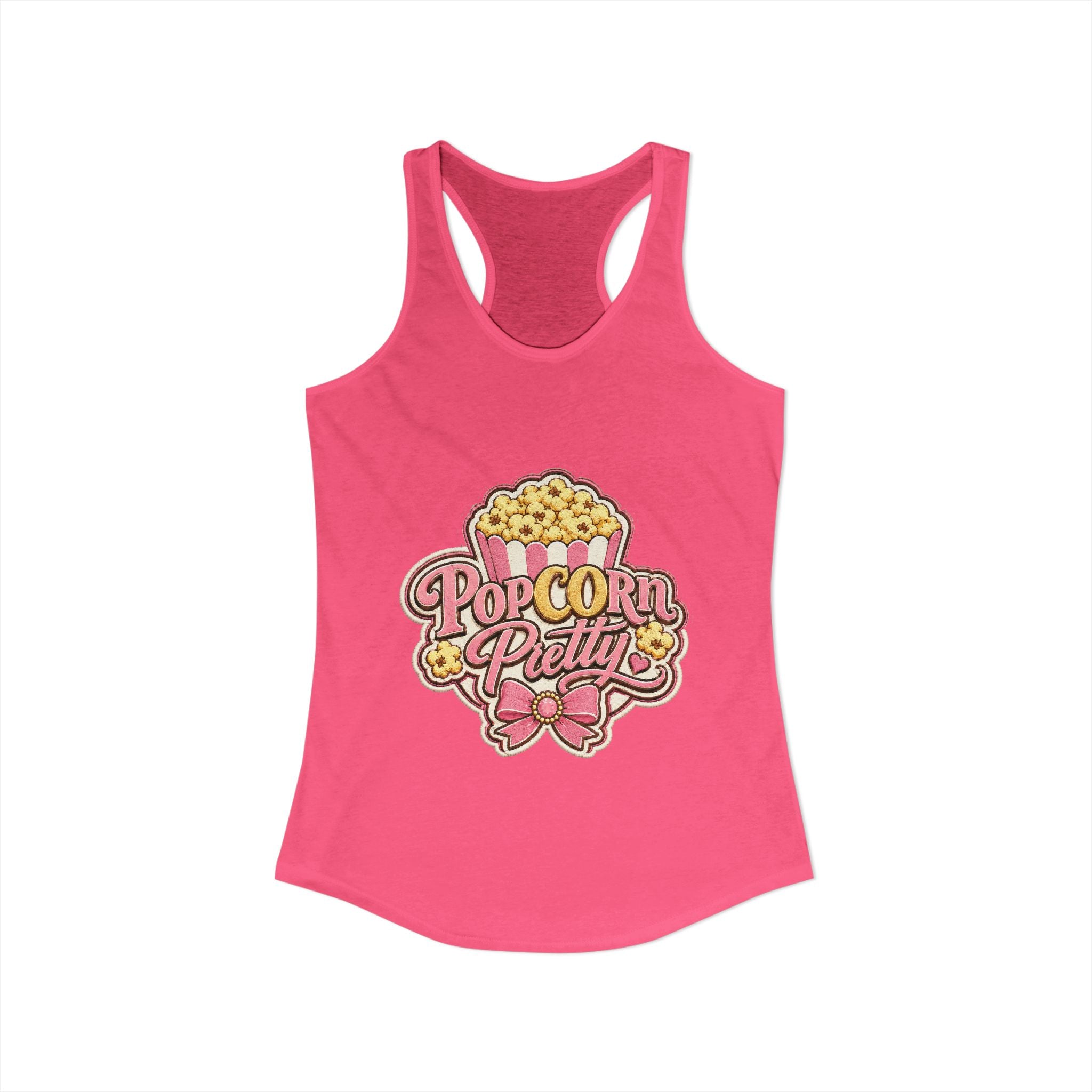 PopCOrn Pretty Official Movie Night Racerback Tank