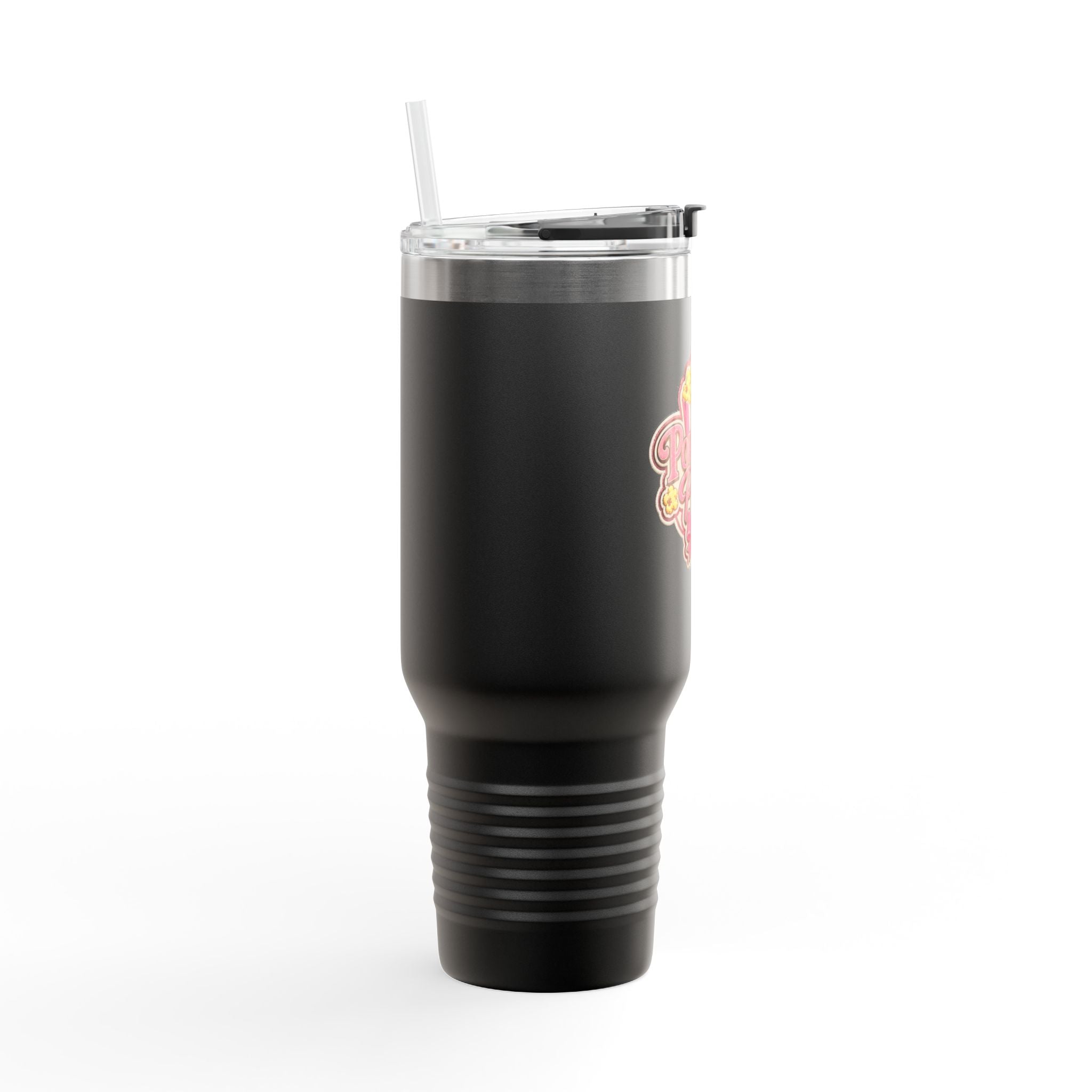 PopCOrn Pretty Official Movie Night 40oz Insulated Travel Mug