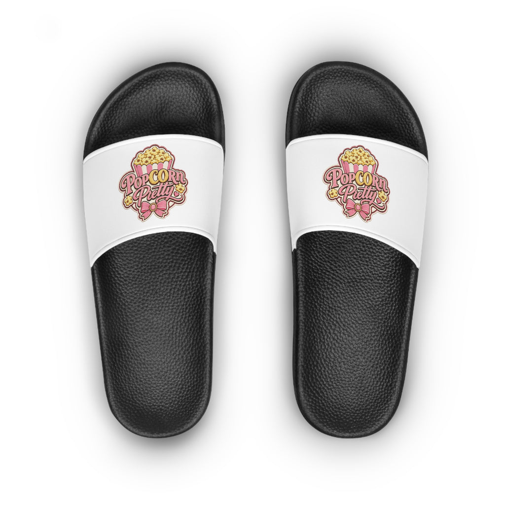 Popcorn Pretty Official Movie Night Slide Sandals