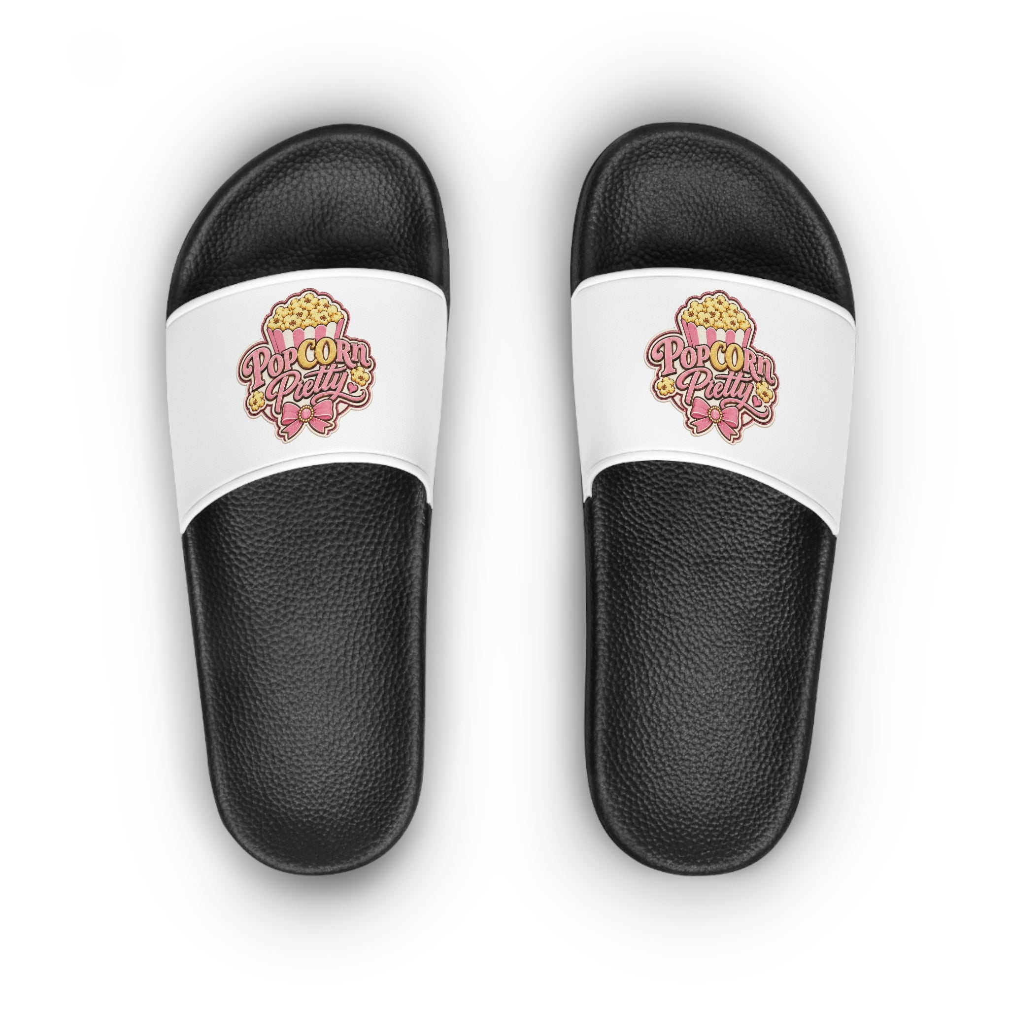 Popcorn Pretty Official Movie Night Slide Sandals