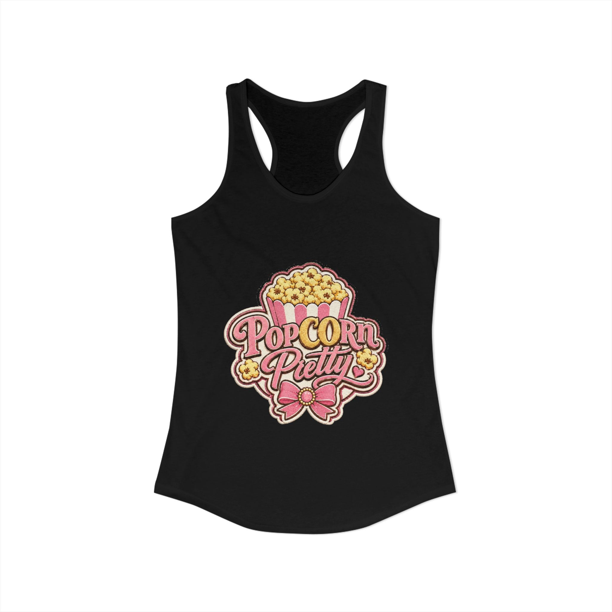 PopCOrn Pretty Official Movie Night Racerback Tank