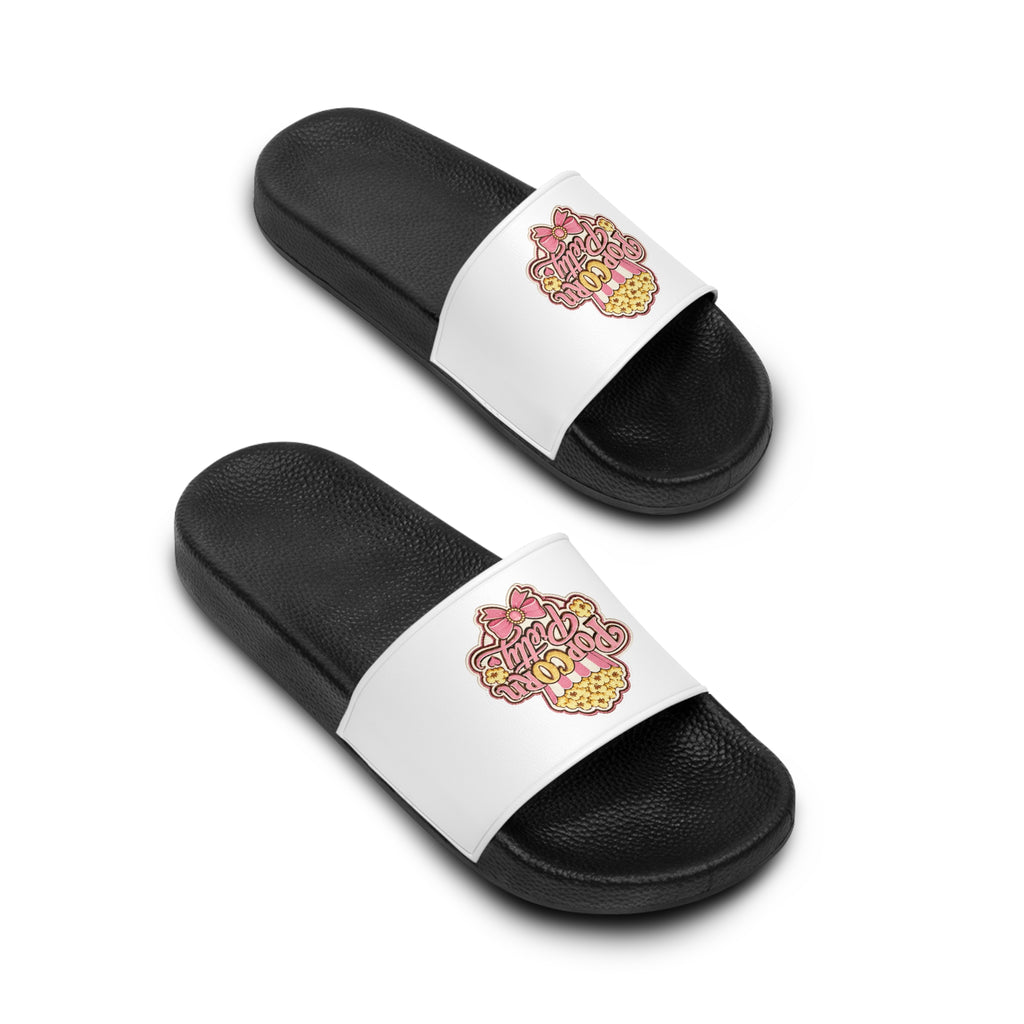 Popcorn Pretty Official Movie Night Slide Sandals