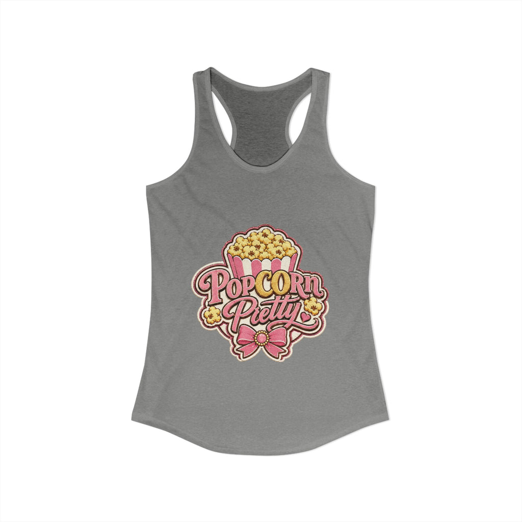PopCOrn Pretty Official Movie Night Racerback Tank
