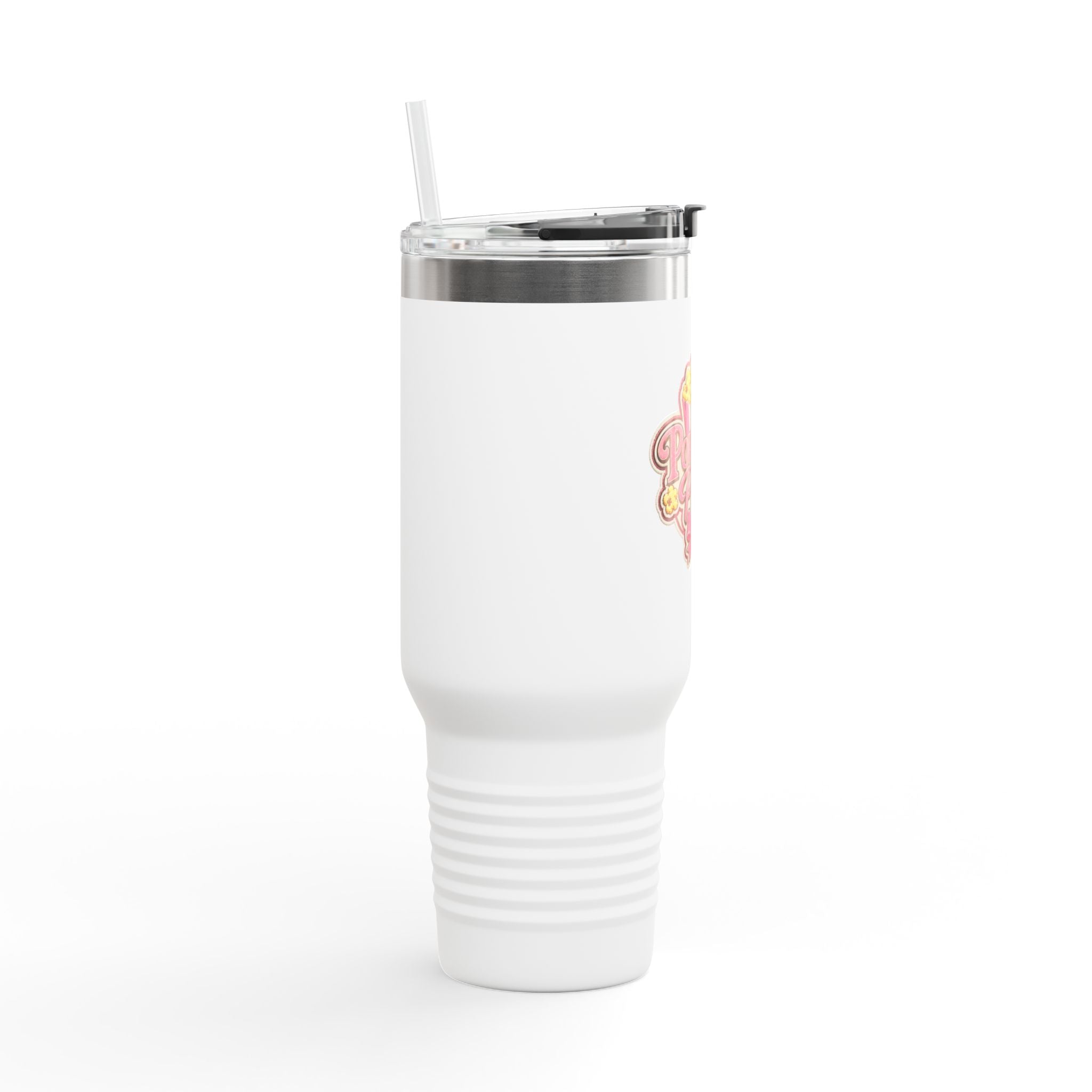 PopCOrn Pretty Official Movie Night 40oz Insulated Travel Mug